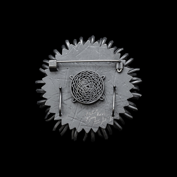 Small Chrysanthemum Pin/Pendant (back detail)